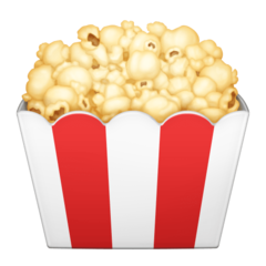 How emoji popcorn displayed on Facebook