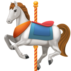 How emoji carousel horse displayed on Facebook