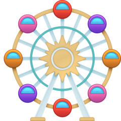 How emoji ferris wheel displayed on Facebook