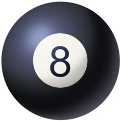 How emoji pool 8 ball displayed on Facebook