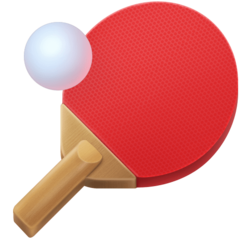 How emoji ping pong displayed on Facebook