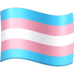 How emoji transgender flag displayed on Facebook