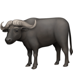 How emoji water buffalo displayed on Facebook