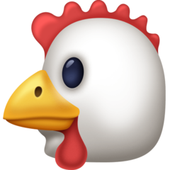 How emoji chicken displayed on Facebook