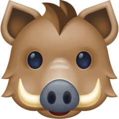 How emoji boar displayed on Facebook