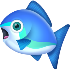 How emoji fish displayed on Facebook