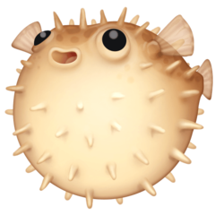 How emoji blowfish displayed on Facebook