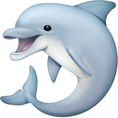 How emoji dolphin displayed on Facebook