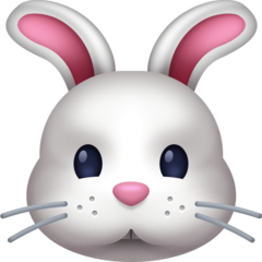 How emoji rabbit face displayed on Facebook