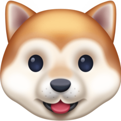 How emoji dog face displayed on Facebook