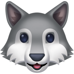 How emoji wolf displayed on Facebook