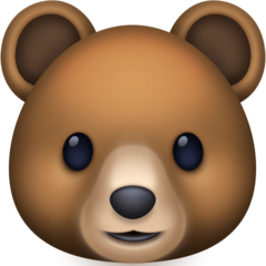 How emoji bear displayed on Facebook