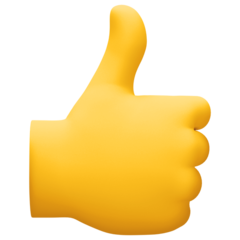 How emoji thumbs up displayed on Facebook