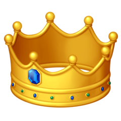 How emoji crown displayed on Facebook