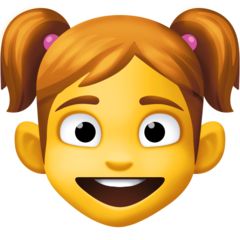 How emoji girl displayed on Facebook