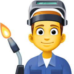 How emoji man factory worker displayed on Facebook