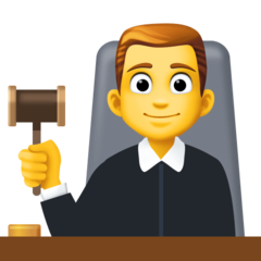 How emoji man judge displayed on Facebook