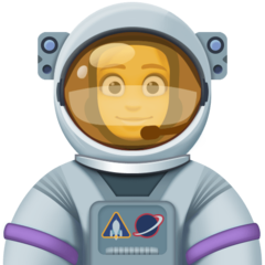 How emoji woman astronaut displayed on Facebook