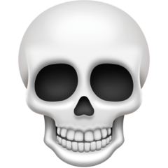 How emoji skull displayed on Facebook