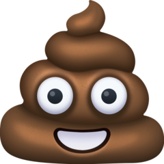 How emoji pile of poo displayed on Facebook