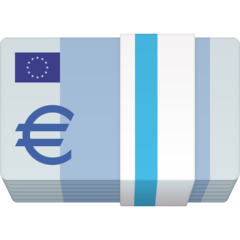 How emoji euro banknote displayed on Facebook