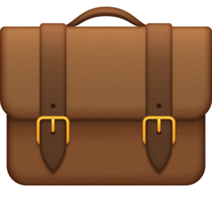 How emoji briefcase displayed on Facebook