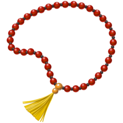 How emoji prayer beads displayed on Facebook