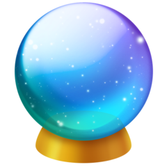 How emoji crystal ball displayed on Facebook