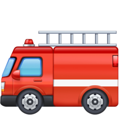 How emoji fire engine displayed on Facebook