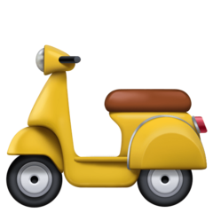 How emoji motor scooter displayed on Facebook