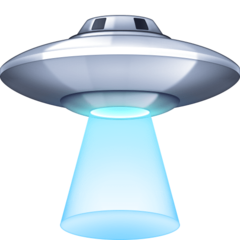 How emoji flying saucer displayed on Facebook