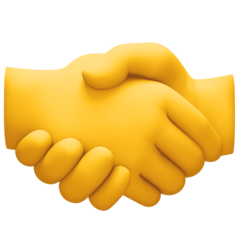 How emoji handshake displayed on Facebook