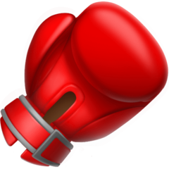 How emoji boxing glove displayed on Facebook