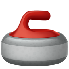 How emoji curling stone displayed on Facebook