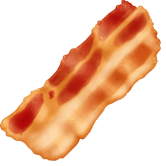 How emoji bacon displayed on Facebook