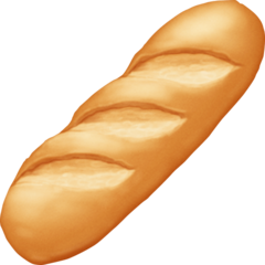 How emoji baguette bread displayed on Facebook