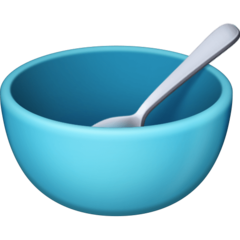 How emoji bowl with spoon displayed on Facebook