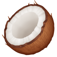 How emoji coconut displayed on Facebook