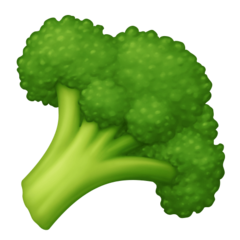 How emoji broccoli displayed on Facebook