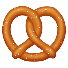 How emoji pretzel displayed on Facebook