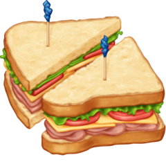 How emoji sandwich displayed on Facebook