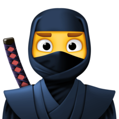 How emoji ninja displayed on Facebook