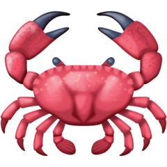 How emoji crab displayed on Facebook