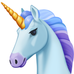 How emoji unicorn displayed on Facebook