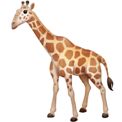 How emoji giraffe displayed on Facebook