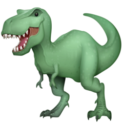 How emoji T-Rex displayed on Facebook