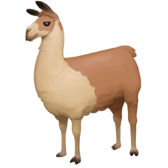 How emoji llama displayed on Facebook