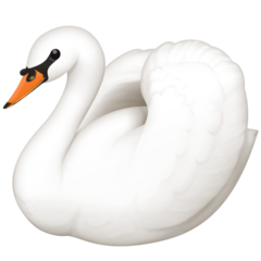 How emoji swan displayed on Facebook