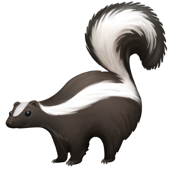 How emoji skunk displayed on Facebook