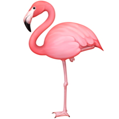 How emoji flamingo displayed on Facebook